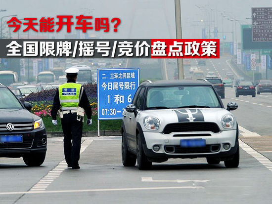 今天能开车?全国限牌摇号竞价政策盘点 - 第一