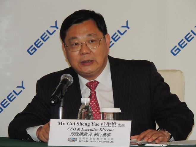 吉利行政總裁桂生悅:無意收購FCA