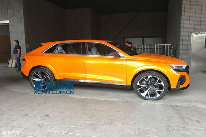 奥迪Q8 Sport概念车亮相广州 混动是一大亮点