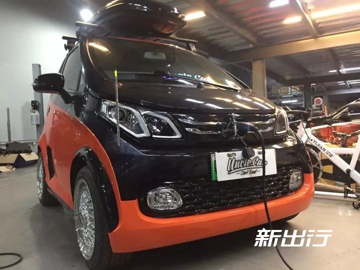 谁说新能源不能玩改装?看看这辆电动车众泰e200轻改案