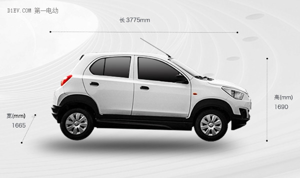 東風時空ER30純電動汽車效果圖曝光 等速續航255公里