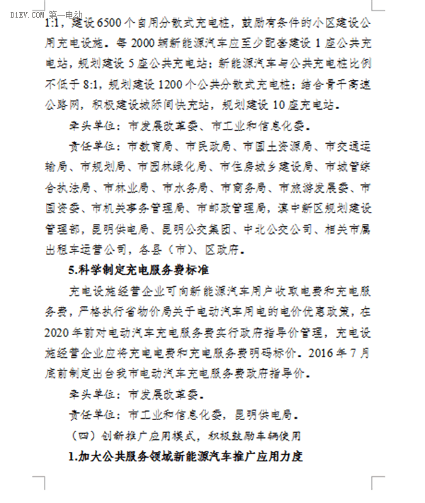 昆明發(fā)布新能源汽車推廣方案 計(jì)劃三年累計(jì)推廣10000輛