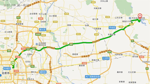 顏值實力派 北汽EX200三里屯-金海湖續(xù)航測試
