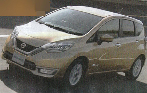 推增程式混動車型 曝日產(chǎn)新款Note諜照