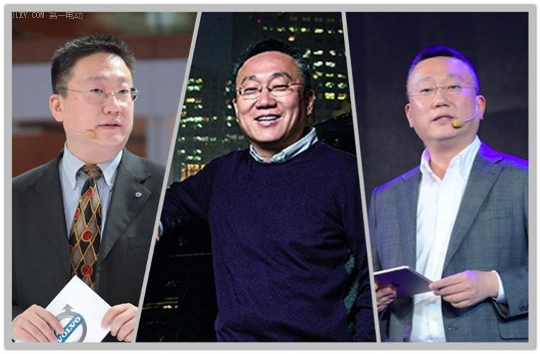 從左至右依次是沈暉經(jīng)歷的沃爾沃、博泰、威馬汽車時期