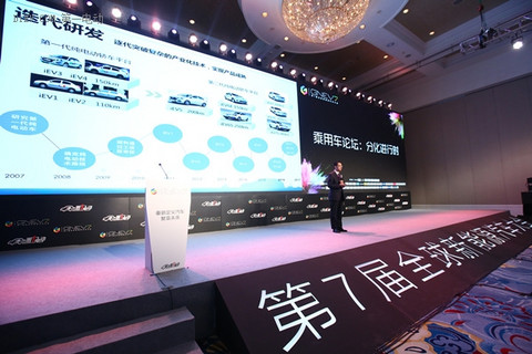 江淮乘用车营销公司备件营销公司总经理汪光玉发表主题演讲