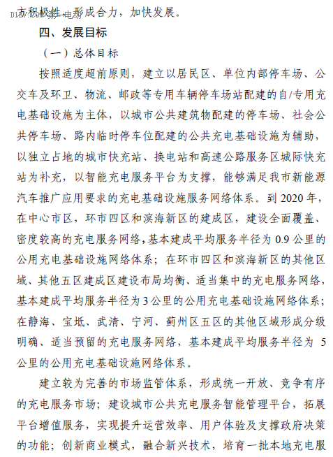 天津發(fā)布“十三五”充電規(guī)劃，到2020年建充電樁超9.2萬個