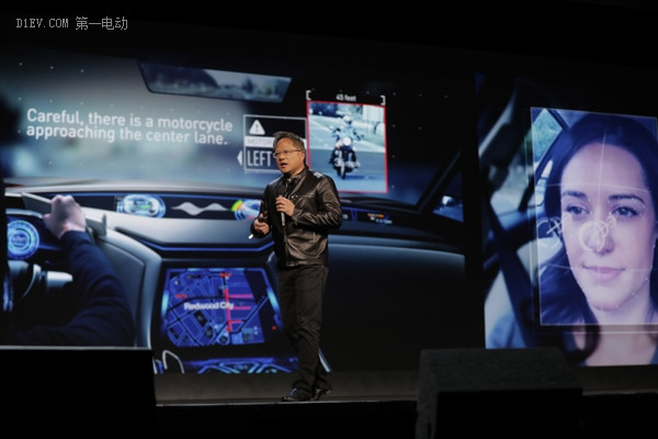 英伟达CEO黄仁勋演讲中介绍无人驾驶和AI技术