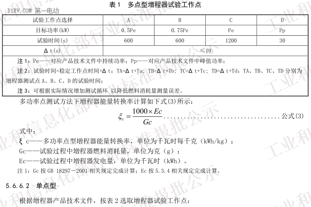 QC/T 1086-2017《电动汽车用增程器技术条件》