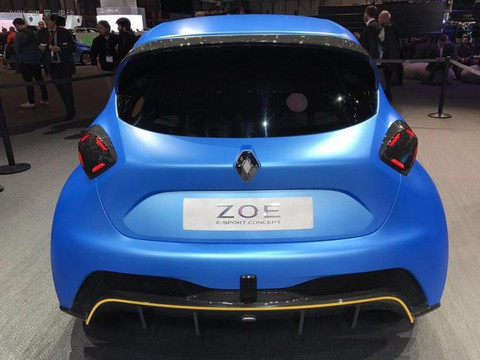 2017日内瓦车展:雷诺ZOE e-sport概念车 破百仅需3.2秒