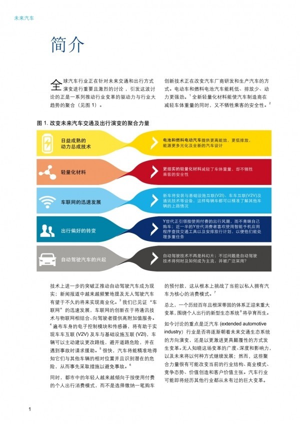 德勤报告：未来汽车出行，四种情景并存