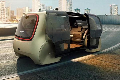 大众发布首辆无人驾驶智能出租车 无方向盘自动运行