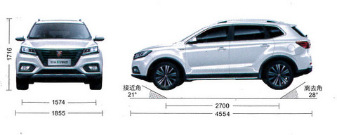 独家 纯电动荣威ERX5详细参配曝光 综合工况续航320km