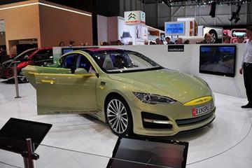 特斯拉Model S Rinspeed纯电动概念车登陆日内瓦
