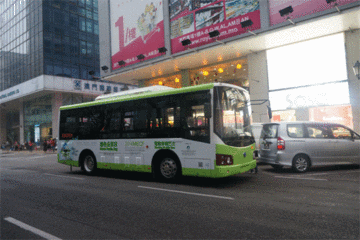 澳门绿色公众日  8米纯电动穿梭巴士服务民众