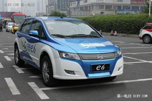 比亞迪e6電動出租車