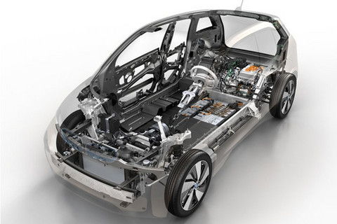 宝马i3电动汽车使用碳纤维车身