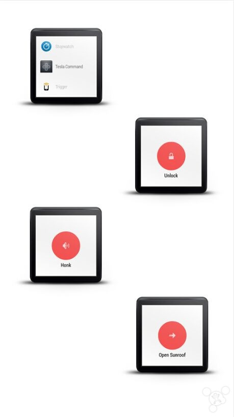 用手表控制特斯拉! 首个相关Android Wear应用诞生