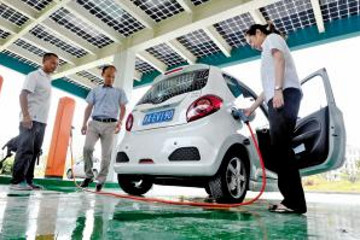 浙江嘉兴首座“特斯拉式”电动汽车充电站投入使用