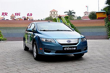 測試比亞迪e6純電動車