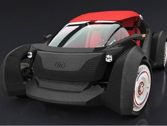 首台3D打印电动汽车Strati问世 售价11万元起