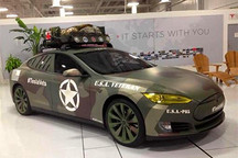 致敬老兵 改裝戎裝版特斯拉MODEL S