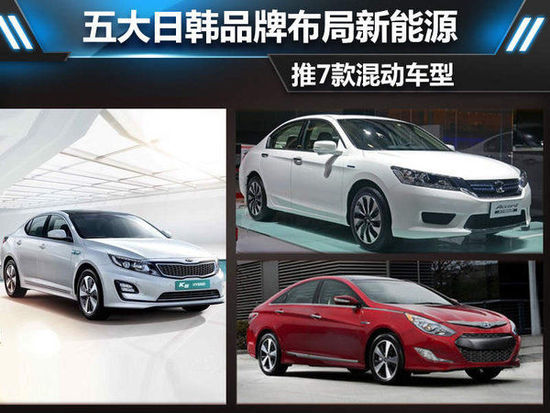五大日韩品牌布局新能源 推7款混动车型