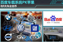 與9大車企合作 百度車載系統(tǒng)PK蘋果