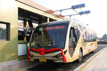 青年汽车在金华打造纯电动e-BRT公交 投放38辆快充客车
