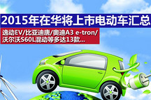 多達(dá)13款 2015年在華將上市電動車匯總