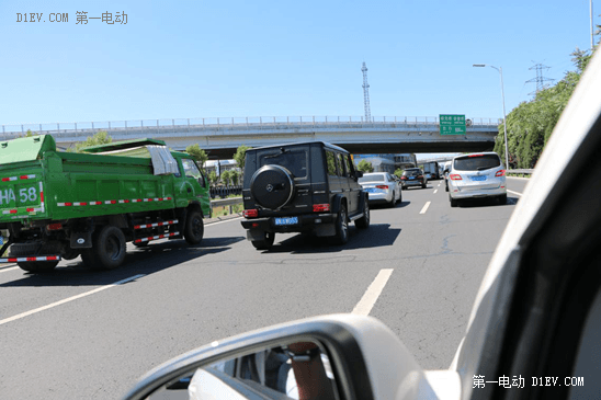 北汽EV160堵車空調(diào)耗電量 實(shí)際路況對比測試