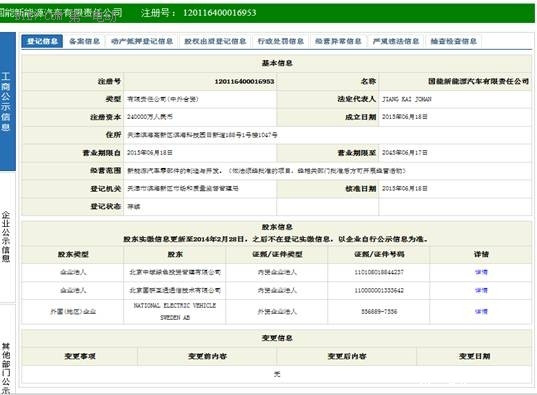 國能電動汽車天津工廠奠基 新能源汽車且行且珍惜