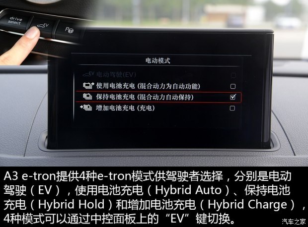 奥迪(进口) 奥迪A3(进口) 2015款 Sportback e-tron