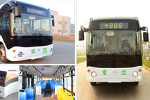 京蘭純電動客車亮相杭州引關(guān)注 可快速充電最多乘60人