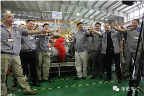 精进电动新能源商用车驱动电机系统今年七个半月破万台