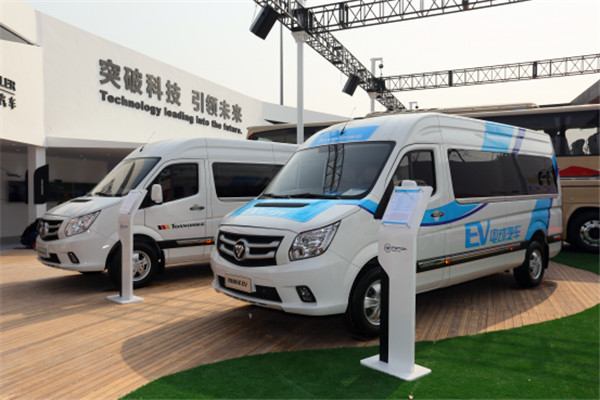 純電動輕卡！福田圖雅諾純電動、奧鈴CTS超級輕卡亮相北京車展 