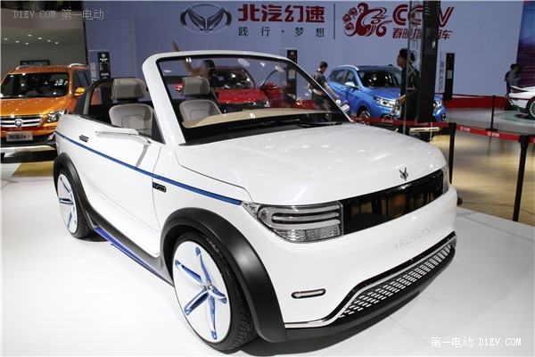 Двухдверный электрический кабриолет, маленький симпатичный BAIC New Energy ARCFOX-1 дебютировал на Пекинском автосалоне