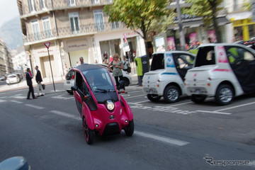 豐田正在東京地區(qū)測試i-Road三輪電動車