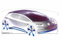 后門采用滑動開啟 大眾純電動概念車將亮相巴黎