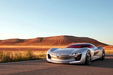 巴黎车展最科技的车 雷诺TREZOR概念车