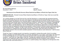 州长市长联合力挺Faraday future：坚信FF内华达工厂项目将获成功