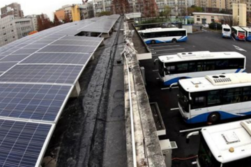 上海首个太阳能充电公交场站正式投入运营
