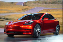 特斯拉Model 3今年下半年美國推出 2018年進入中國市場