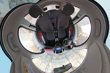 VR试 | 综合续航180-210km 长安奔奔EV全景内饰