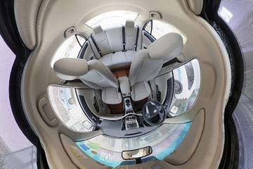 VR试 | 内饰升级加入液晶中控屏 2017款比亚迪e5全景内饰