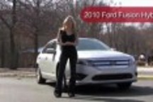 美女評測福特fusion混合動力