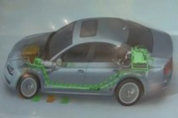 奥迪A8 hybrid混合动力车型 原理车直观解析