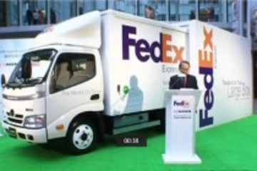 Fedex率先在港使用柴油電動混合動力貨車