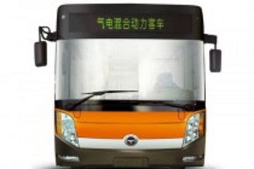 河南洛阳首次引进百辆气电混合动力公交车