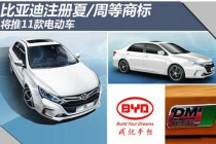 比亞迪注冊夏周等商標 將推多款電動車